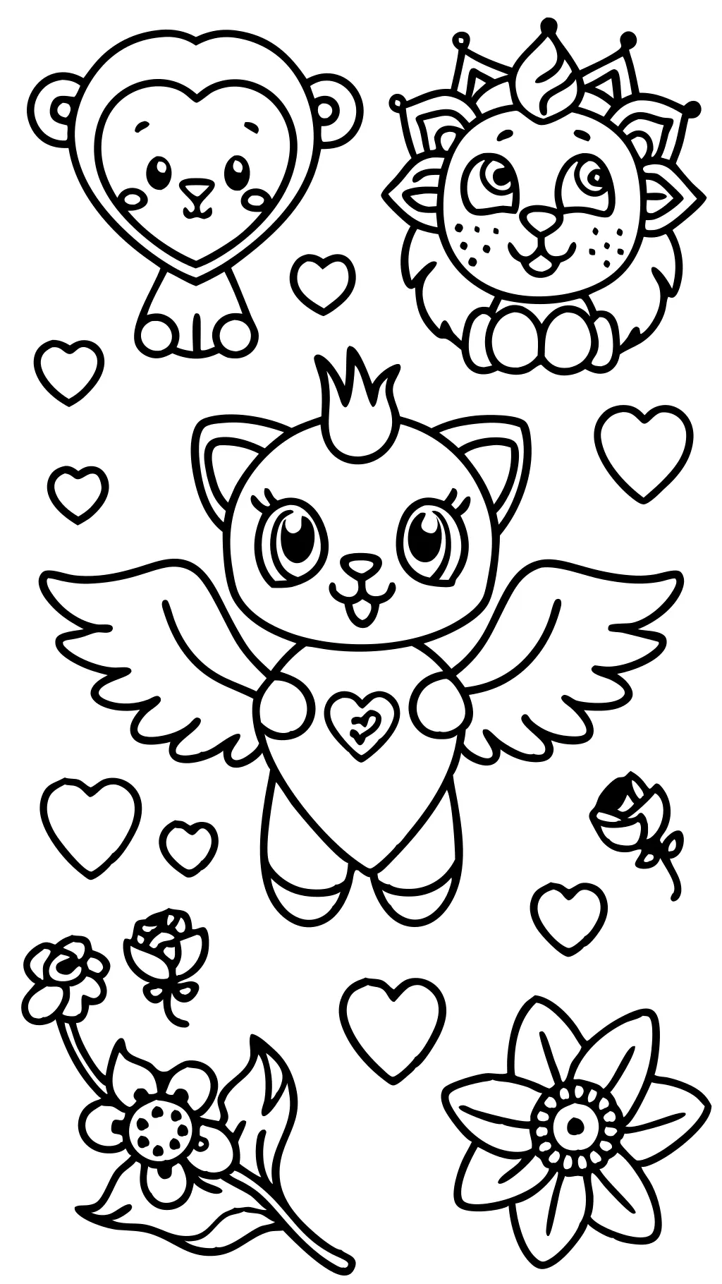 coloriage imprimable la Saint-Valentin